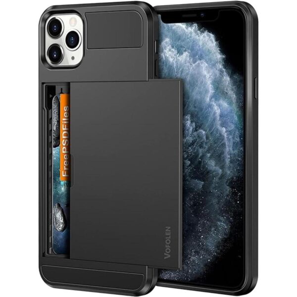 Vofolen Funda para iPhone 11 Pro tipo cartera con ranura_1