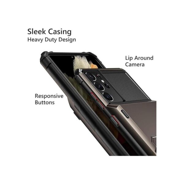 Vofolen Funda para Galaxy S21 con soporte para tarjeta_4