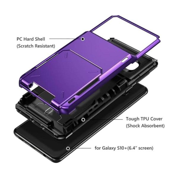 Vofolen Funda para Galaxy S10 Plus 4 bolsillos para_5
