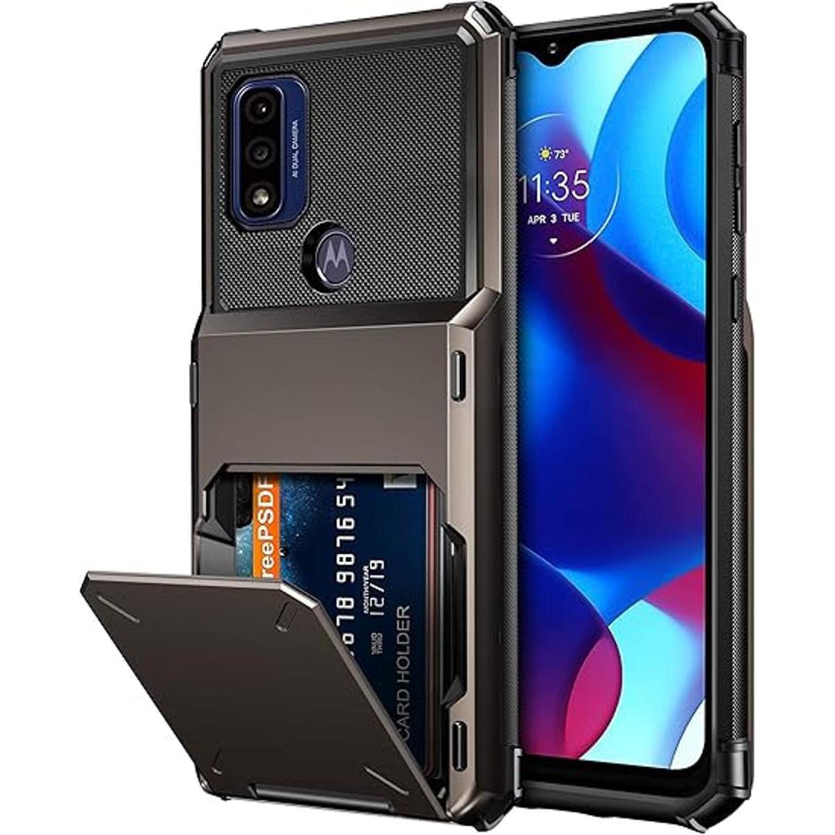 Vofolen Funda para Moto G Pure tipo cartera funda para 4