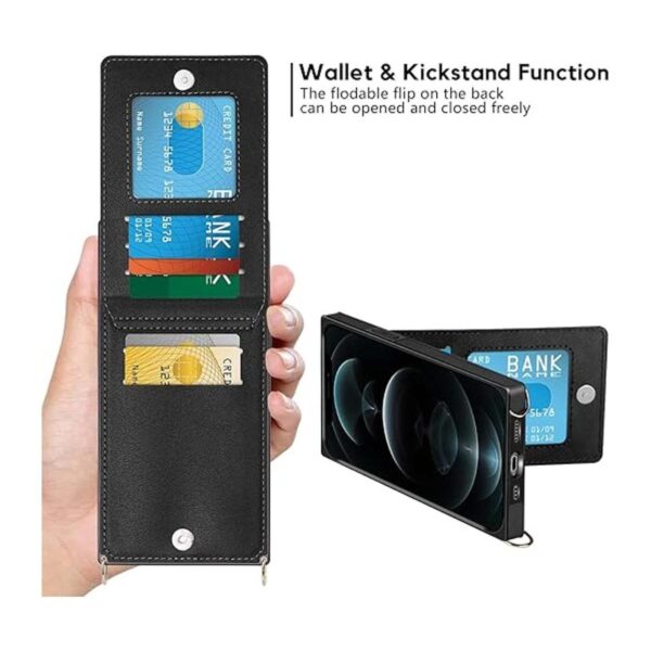 Vofolen Funda compatible con iPhone 13 Pro Max cartera_5