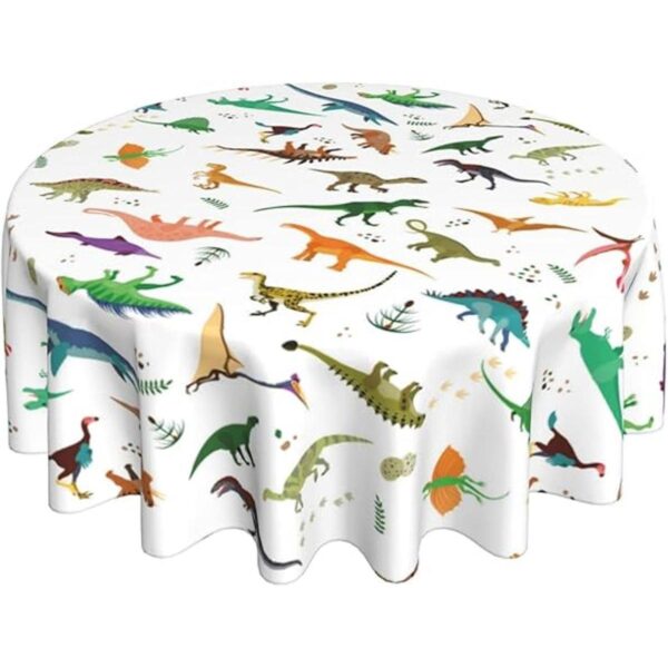 Mantel redondo de dinosaurio de 60 pulgadas para