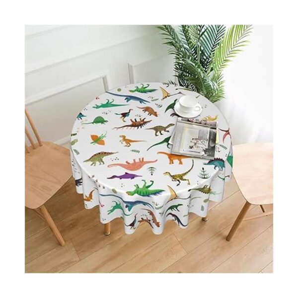 Mantel redondo de dinosaurio de 60 pulgadas para
