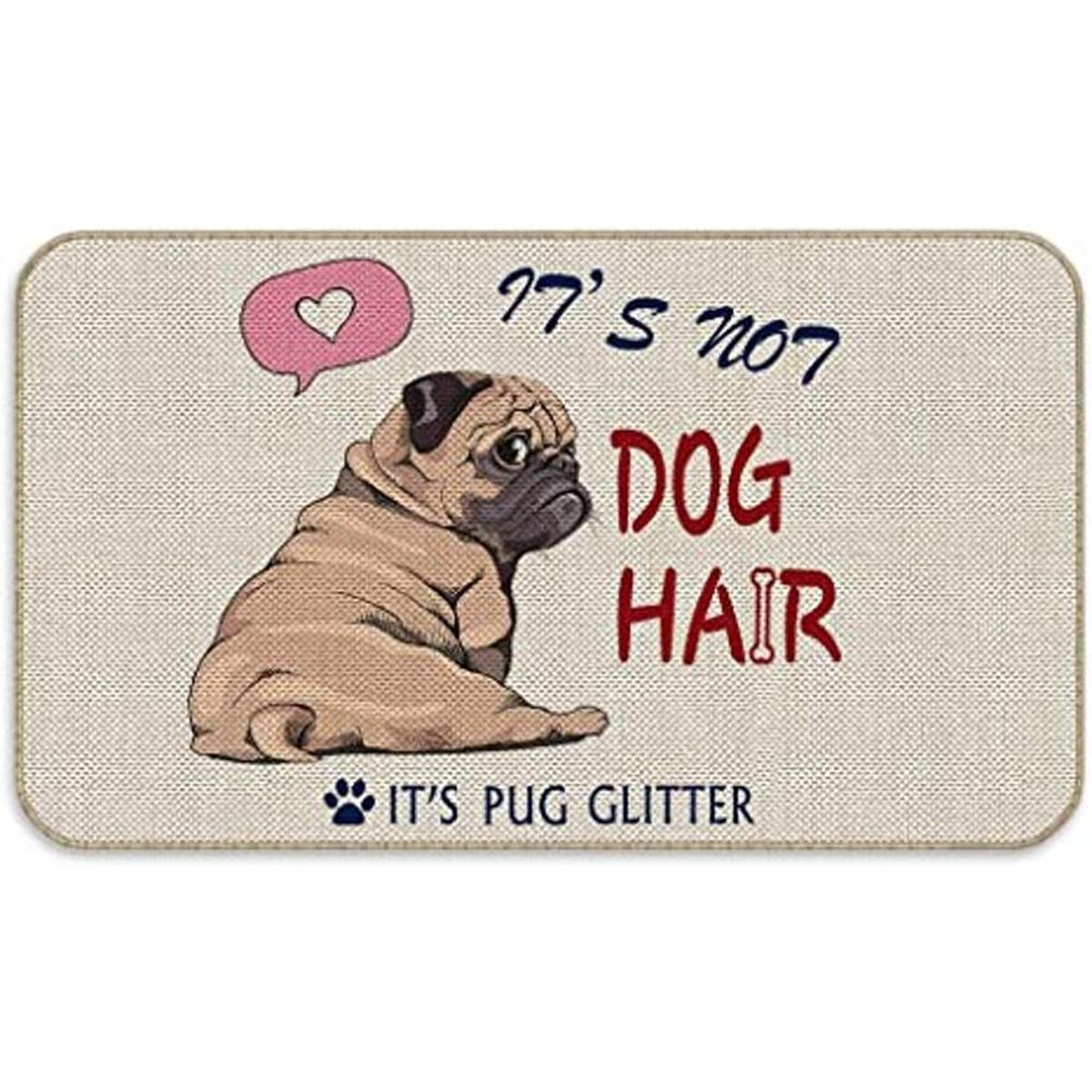 Funny Its Not Dog Hair Its Pug Tapete decorativo con