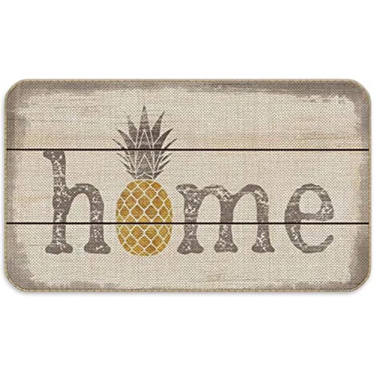 Felpudo con temática de piña para entrada frontal de