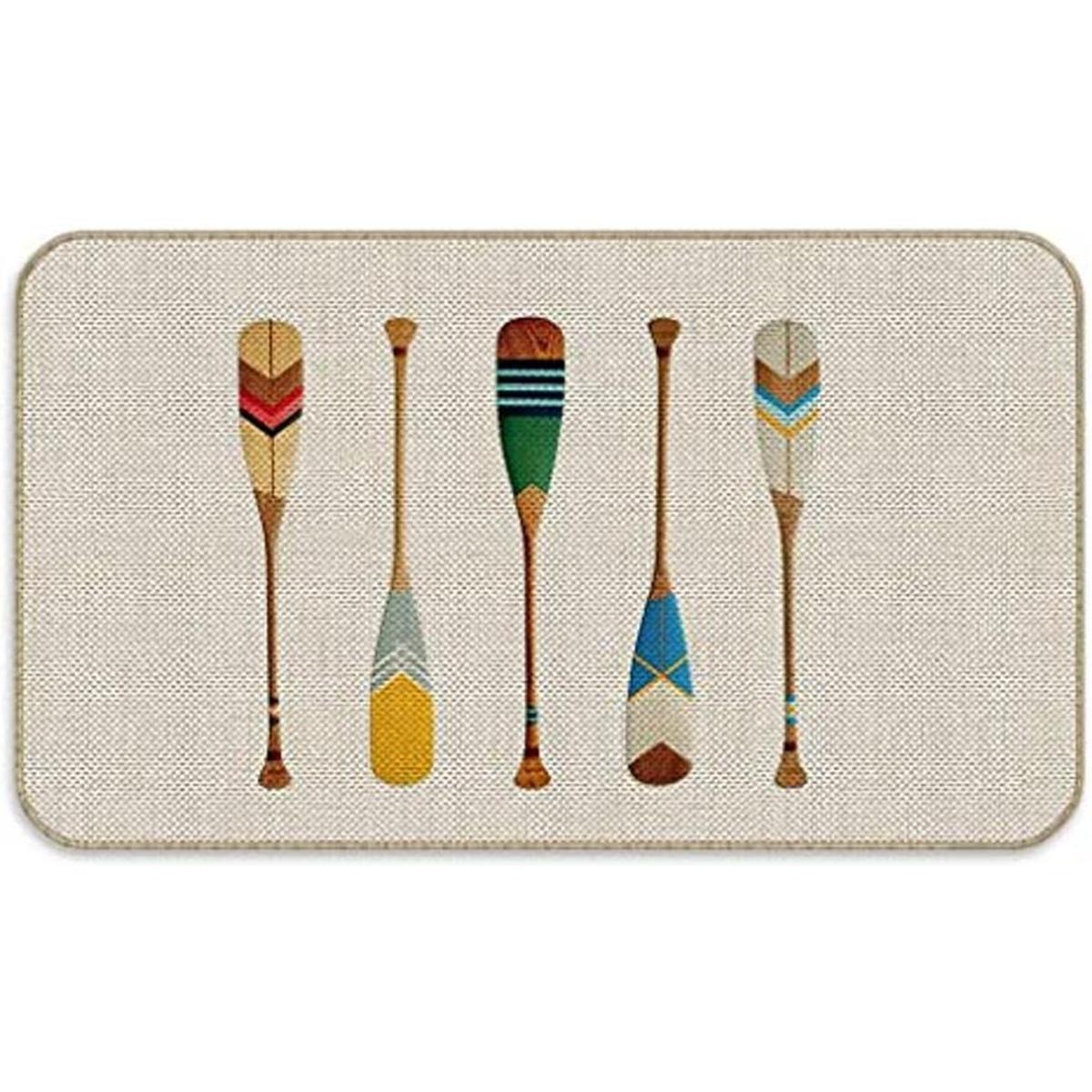 Tapete decorativo rústico para lago y lago de bienvenida