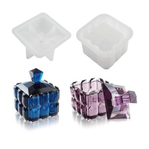 Voaesdk Caja de almacenamiento de resina con tapa molde_1