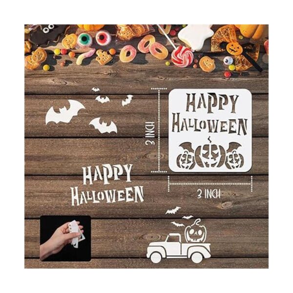 30 plantillas de Halloween reutilizables de 3 x 3_2