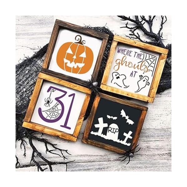 30 plantillas de Halloween reutilizables de 3 x 3_3