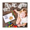 30 plantillas de Halloween reutilizables de 3 x 3_6