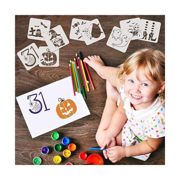 30 plantillas de Halloween reutilizables de 3 x 3_6