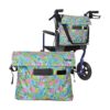 Bolsa para silla de ruedas Estampado de Cachemira Verde_1