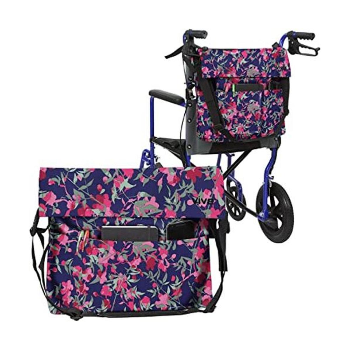 Vive Bolsa para silla de ruedas bolsa de accesorios para