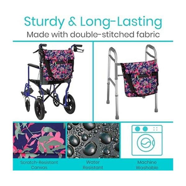 Vive Bolsa para silla de ruedas bolsa de accesorios para_4