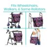 Vive Bolsa para silla de ruedas bolsa de accesorios para_2