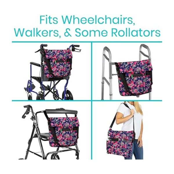 Vive Bolsa para silla de ruedas bolsa de accesorios para_2