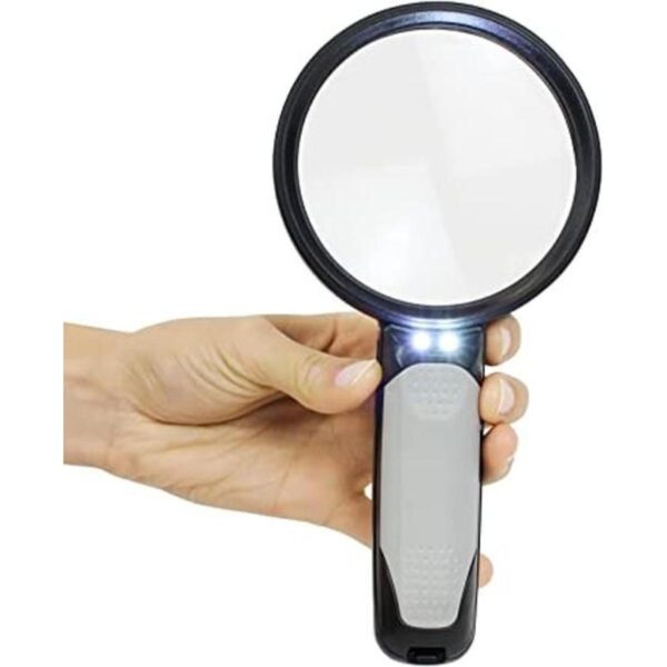 Lupa con luz Lupa LED iluminada para leer lentes de mano_1