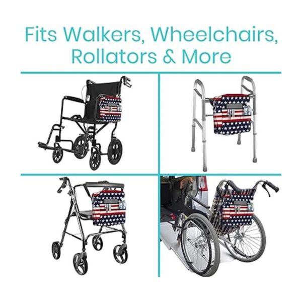 Vive Bolsa de accesorios para andador silla de ruedas_2