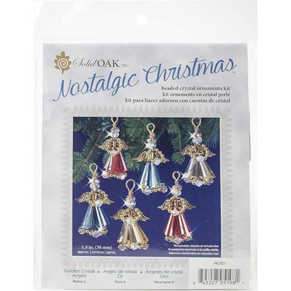 Solid Oak Kit de adornos de cuentas de cristal de ángel