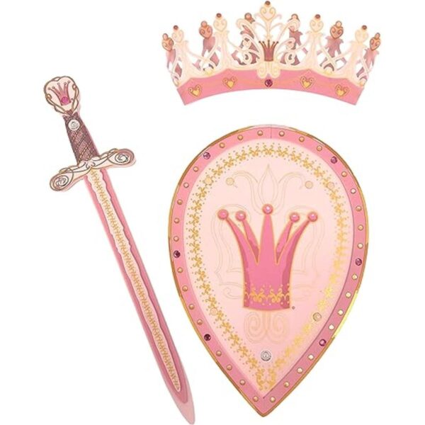 Liontouch Queen Rosa Espada de juguete escudo y corona_1