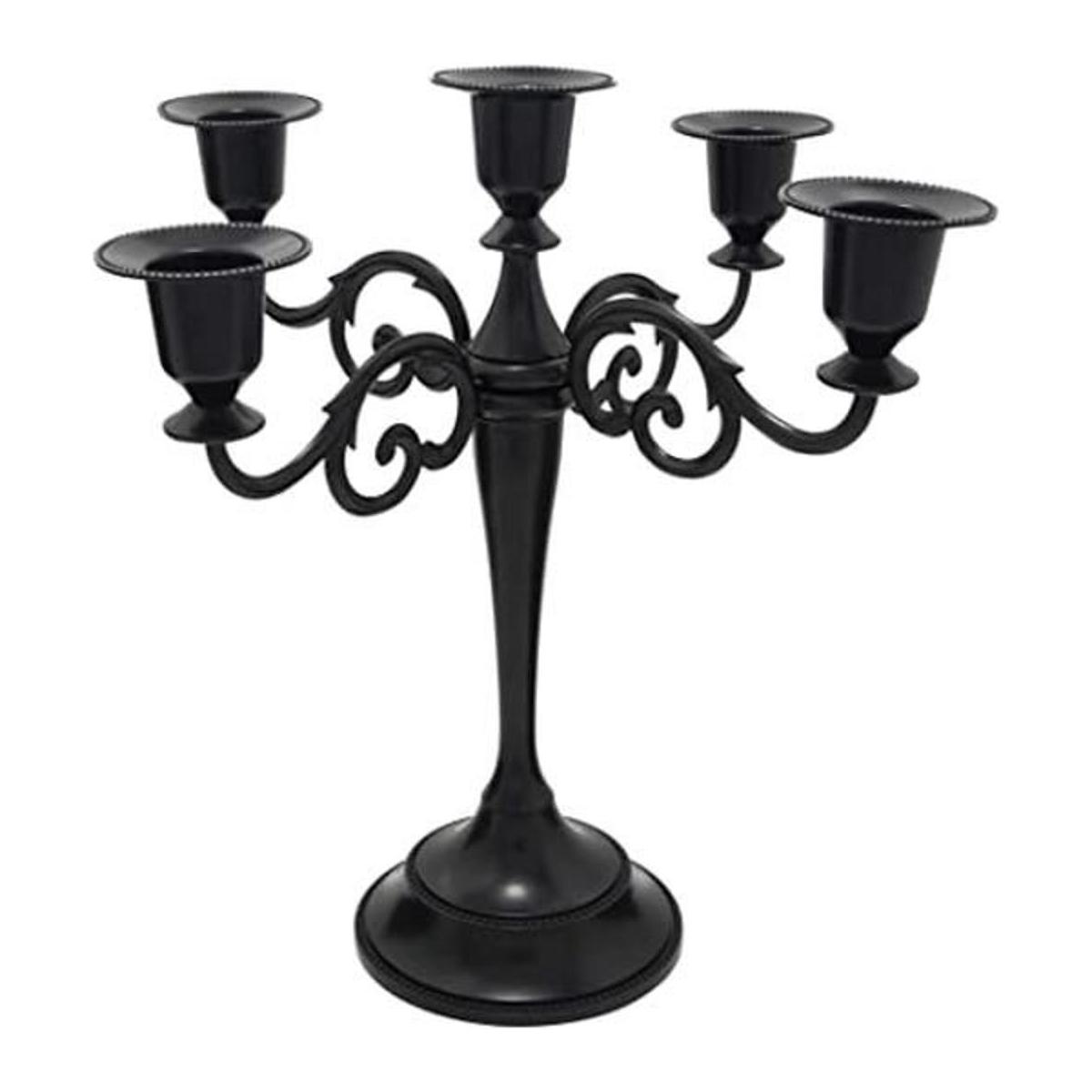 Viscacha Candelabro de metal de 5 brazos
