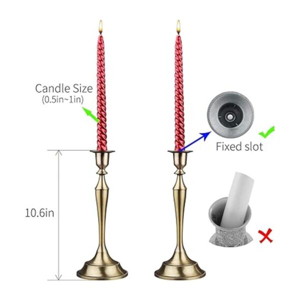 Viscacha Metal Candelabra Candlesticks Holder for Formal_2