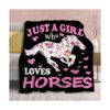 Manta de caballo regalo para niñas y mujeres de felpa
