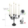 Viscacha Candelabro de metal de 5 brazos_2