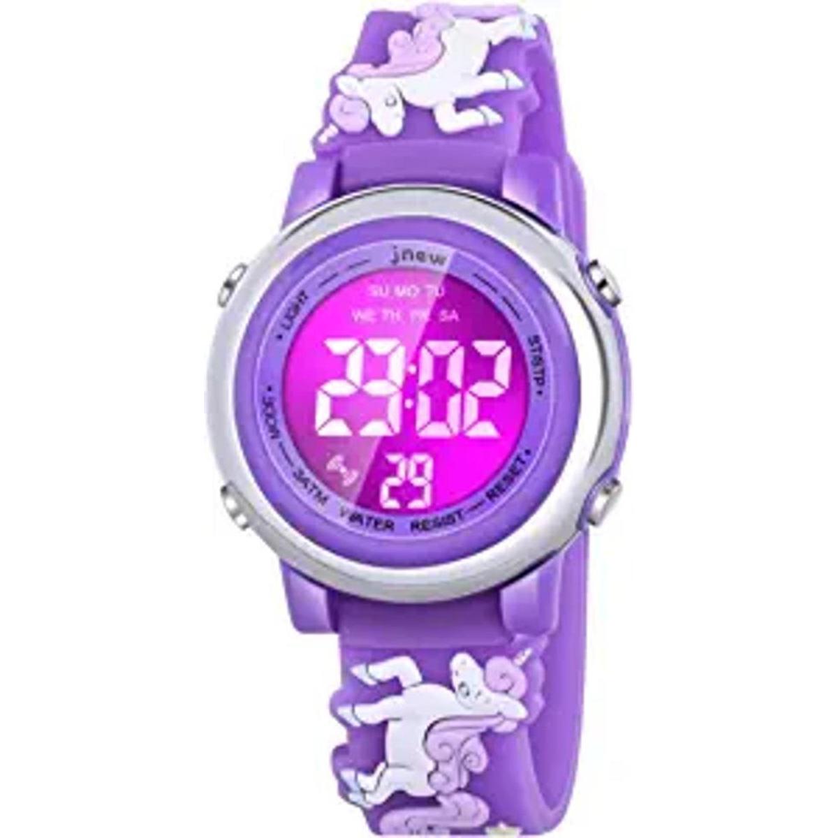Viposoon Relojes para niñas impermeables con alarma los