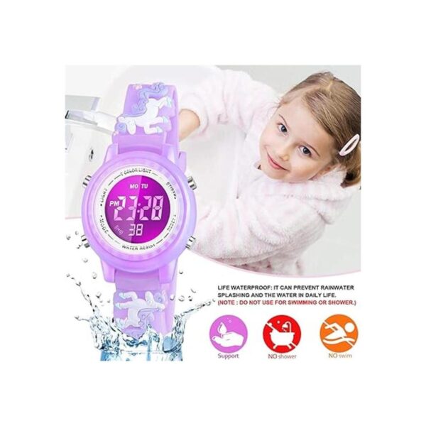 Viposoon Relojes LED impermeables para niños con alarma