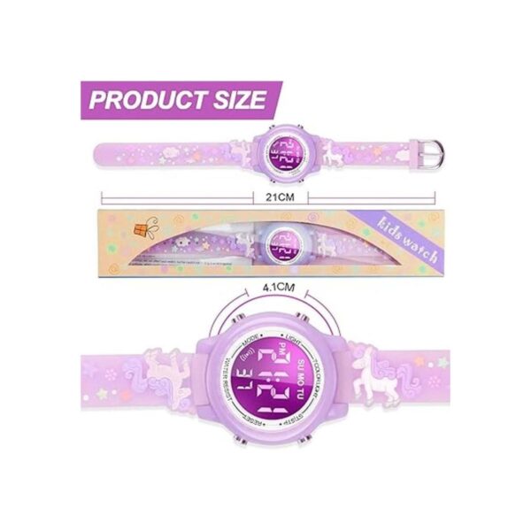 Viposoon Relojes LED impermeables para niños con alarma