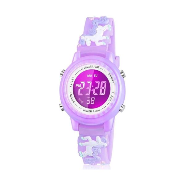 Viposoon Relojes LED impermeables para niños con alarma