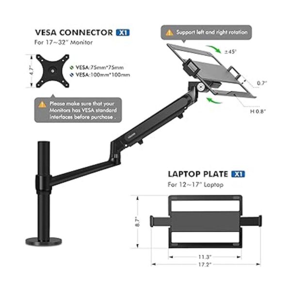 viozon Soporte para monitor y laptop soporte de_3