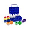 Beakabao Juego de 12 huevos a juego de colores y formas_1