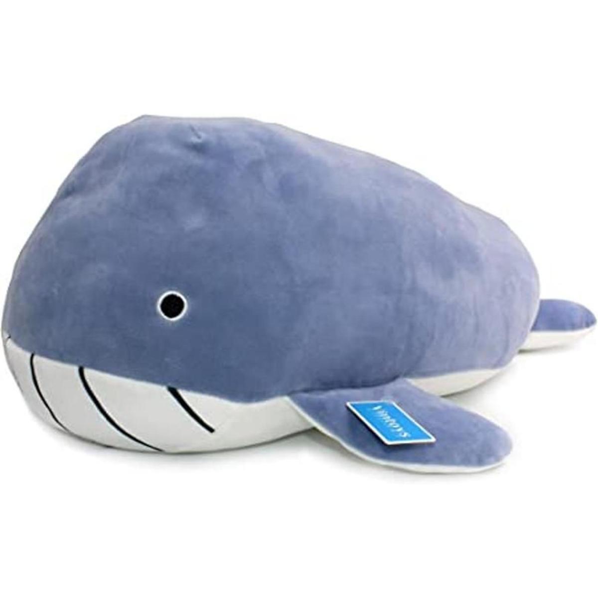 Vintoys Almohada de peluche con diseño de tiburón ballena