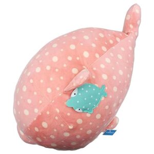 Vintoys Peluche de delfín rosa muy suave almohada grande_4