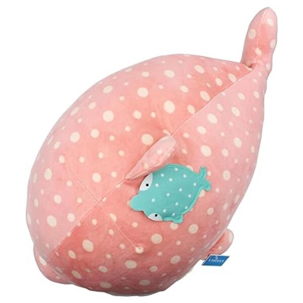 Vintoys Peluche de delfín rosa muy suave almohada grande_4