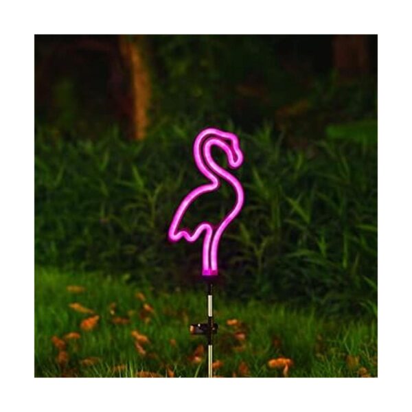 Flamingo Luces solares de estaca de jardín Juego de 2_3