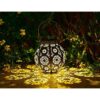 Faroles solares de jardín marroquí Juego de 2 luces