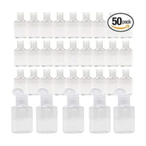 Vinsencoo 50 botellas vacías de plástico de 1 onza1.0 fl