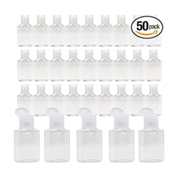 Vinsencoo 50 botellas vacías de plástico de 1 onza1.0 fl