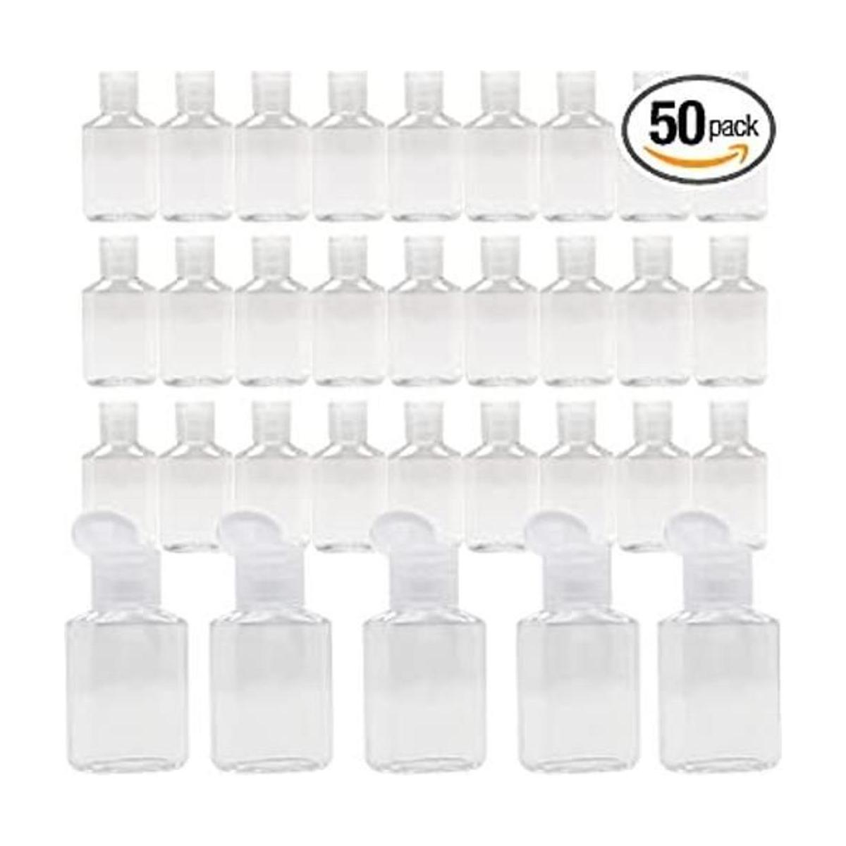 Vinsencoo 50 botellas vacías de plástico de 1 onza1.0 fl