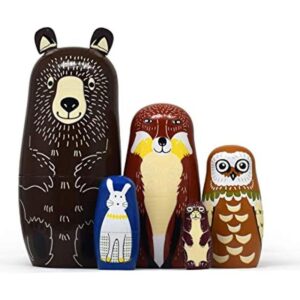 Muñecas rusas de anidación de oso muñecas matryoshka de_1