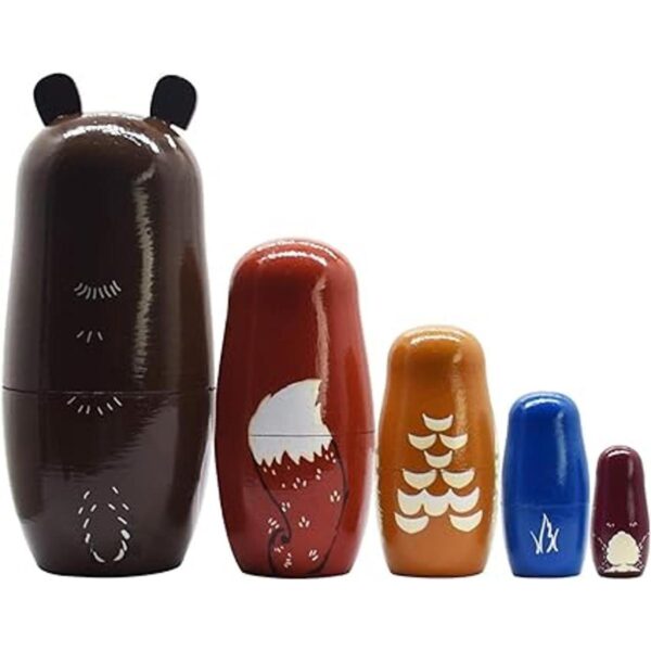 Muñecas rusas de anidación de oso muñecas matryoshka de_5