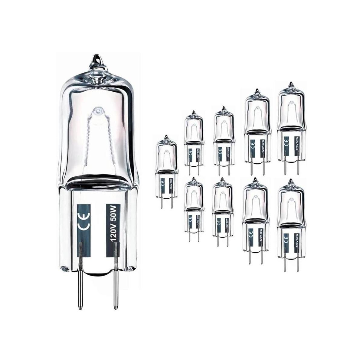 Bombilla G8 paquete de 10 bombillas halógenas G8 de 50 W