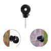 VinBee 60 aisladores eléctricos negros para valla con rosca