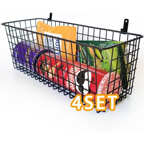 Viloth Cesta de pared juego de 4 cestas colgantes extra