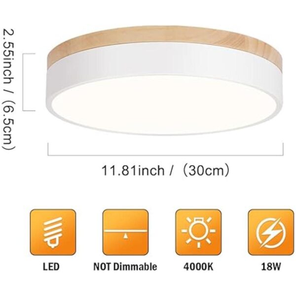 ViKaey Lámpara de techo LED moderna lámparas de techo_5
