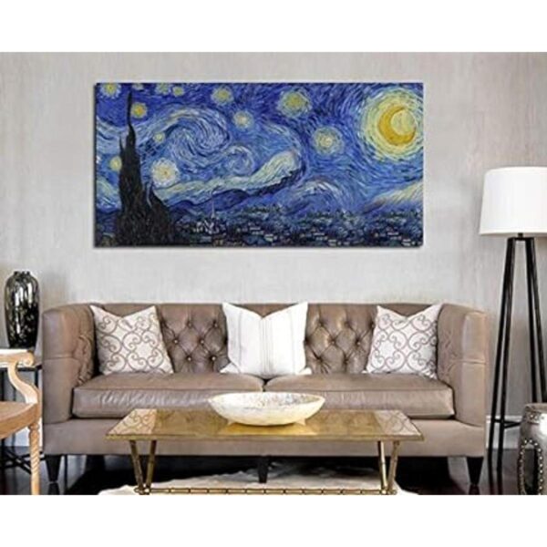 Starry Night by Vincent Van Gogh Arte de pared clásico_2