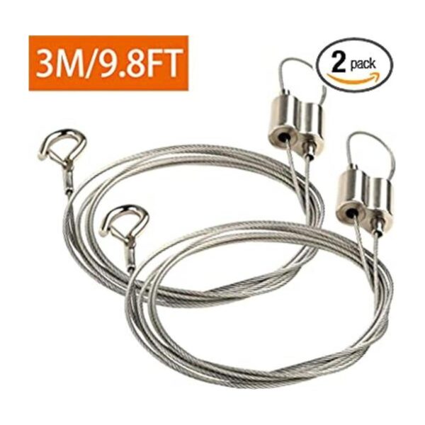 Vigtayue 2 cables ajustables para colgar fotos con gancho_1